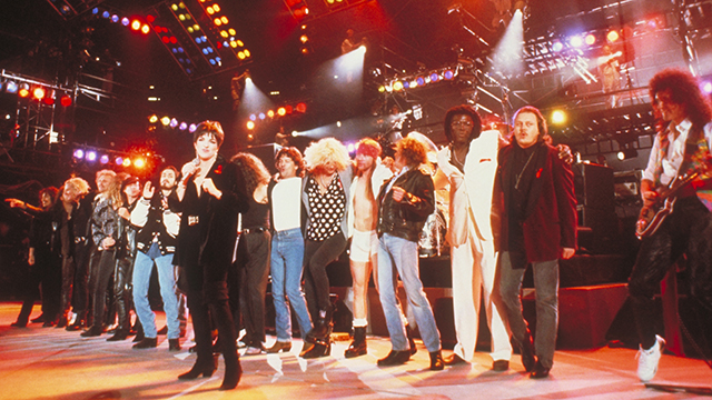 The cast of performers celebrating Freddie Mercury
